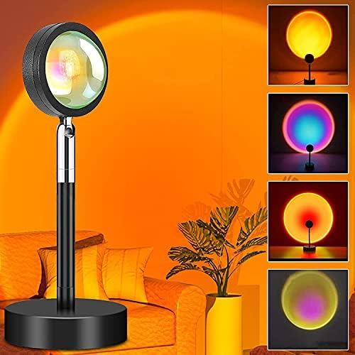 🌅 X-Kim 16-Color Sunset Lamp Projector – 360° Rotation LED Mood Light 🌈