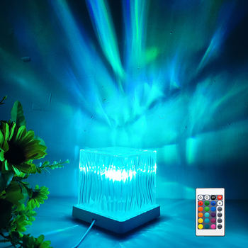 🌊 USB Ocean Wave & Aurora Borealis Projector – Mesmerizing Water Ripple Night Light 🌌