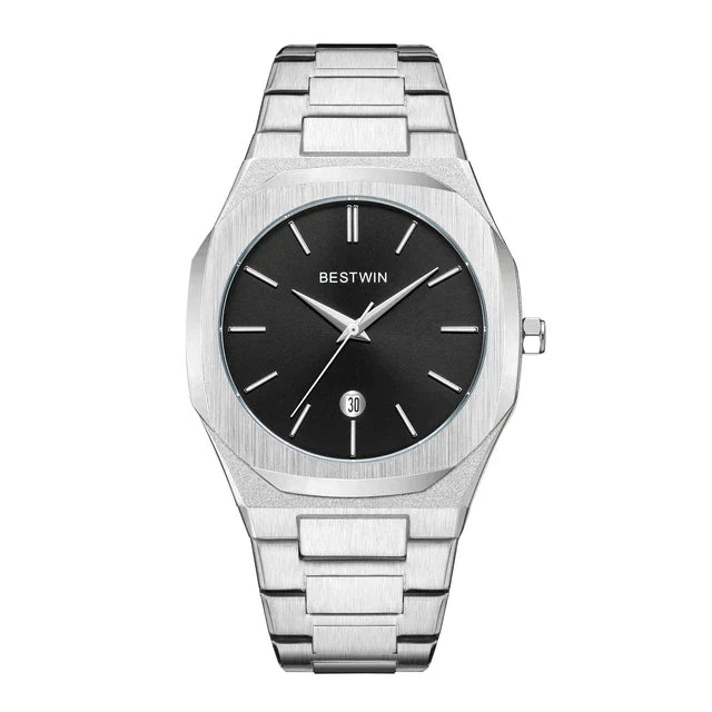 Sleek Minimalist Stainless Steel Luxury Watch