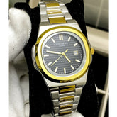 Elegant Two-Tone Luxury Wristwatch – Classic Nautical Design