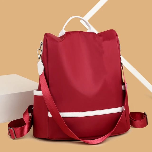 🎒 Stylish Ladies Leather Backpack – Perfect for College, School & Travel 🎒